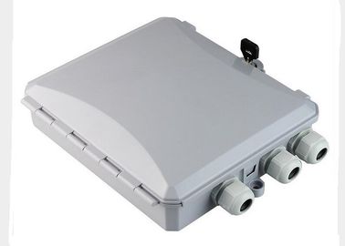 8 Core Cable Distribution Box , Outdoor Wall Mount Fiber Termination Box